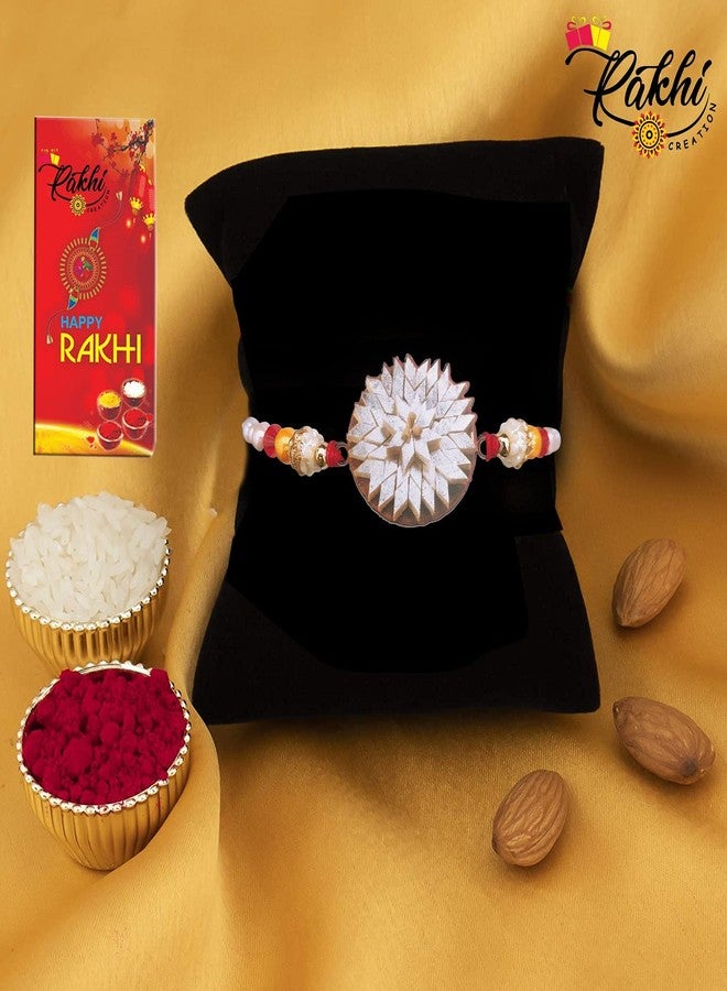 Case Creation Bracelet Rakhi Kids Edition Rakhi Designer Rakhi Combo/Rakhi for Kids/Fancy Design Rakhi/Bracelet Rakhi 4 Kaju Katli Rakhi for Brother Bhai Bhaiya Bhabhi kaju katli -Combo 4 Rakhi - Image 3
